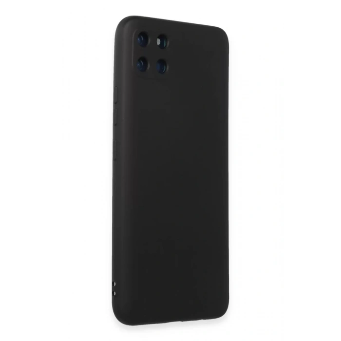 Realme C11 Kılıf Nano içi Kadife Silikon - Siyah