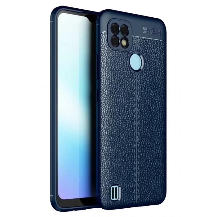 Realme C21 Kılıf Auto Focus Kapak - Lacivert