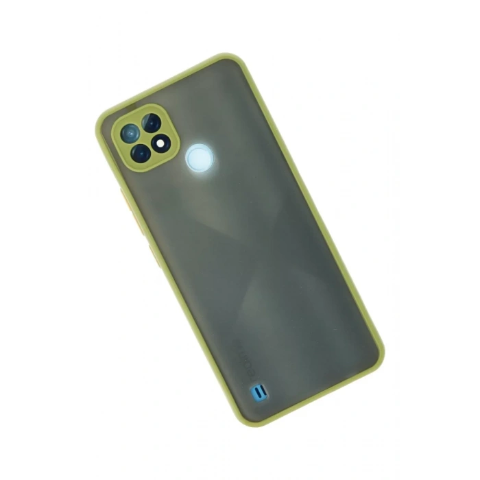Realme C21 Kılıf Montreal Silikon Kapak - Açık Yeşil