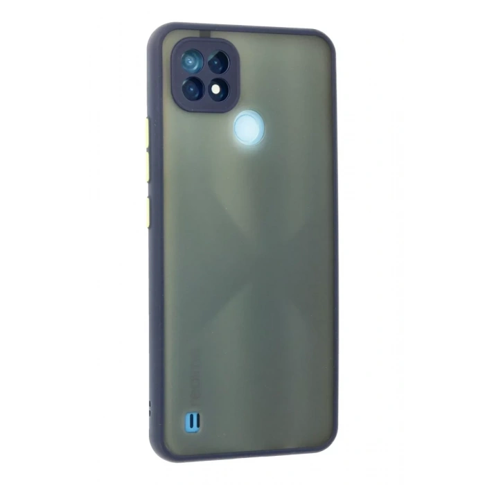 Realme C21 Kılıf Montreal Silikon Kapak - Lacivert