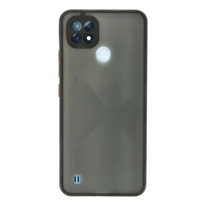 Realme C21 Kılıf Montreal Silikon Kapak - Siyah