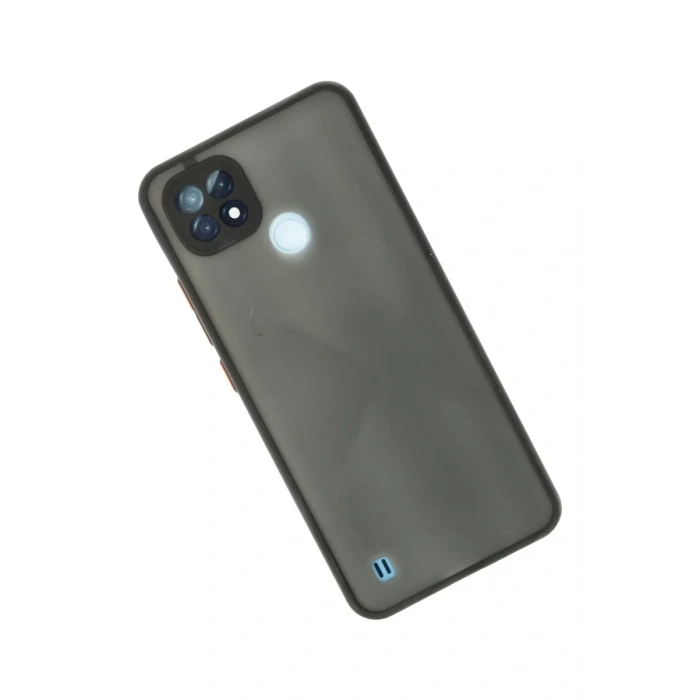 Realme C21 Kılıf Montreal Silikon Kapak - Siyah