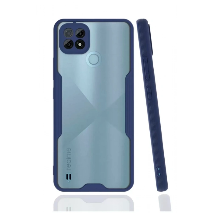 Realme C21 Kılıf Platin Silikon - Lacivert