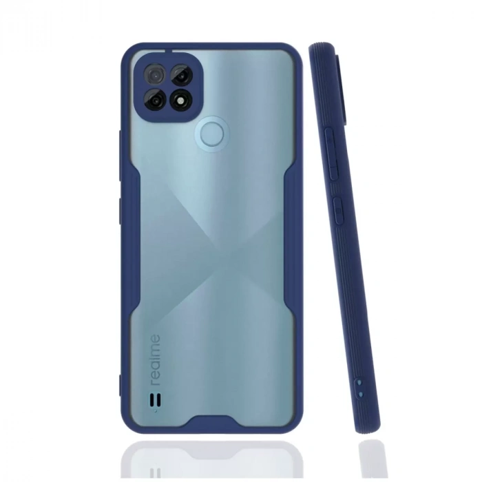Realme C21 Kılıf Platin Silikon - Lacivert