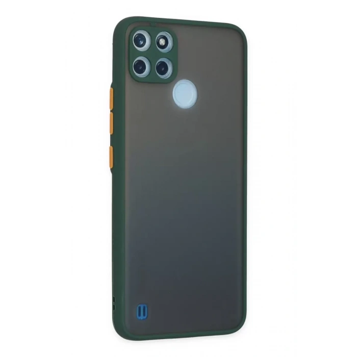 Realme C21Y Kılıf Montreal Silikon Kapak - Yeşil
