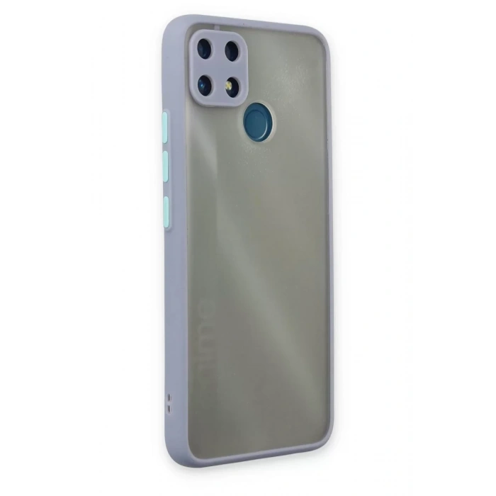 Realme C25 Kılıf Montreal Silikon Kapak - Gri