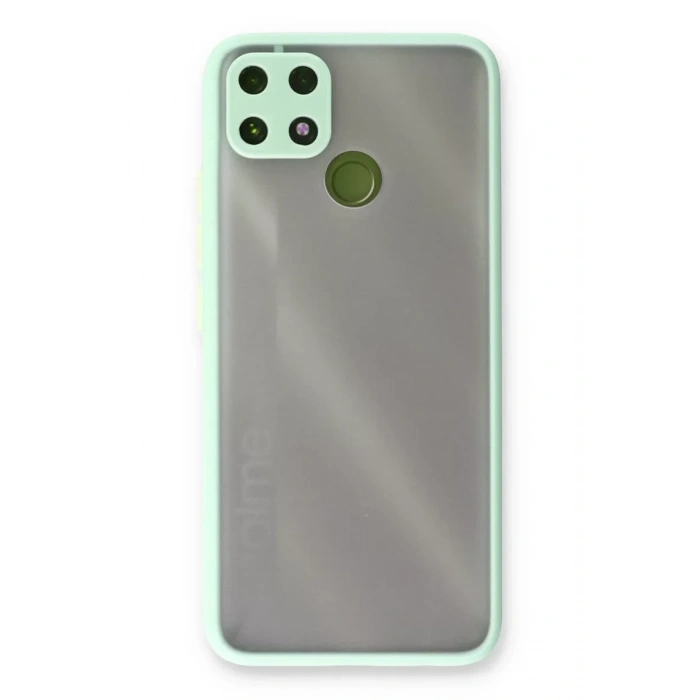 Realme C25 Kılıf Montreal Silikon Kapak - Turkuaz