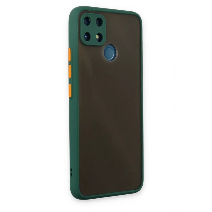 Realme C25 Kılıf Montreal Silikon Kapak - Yeşil