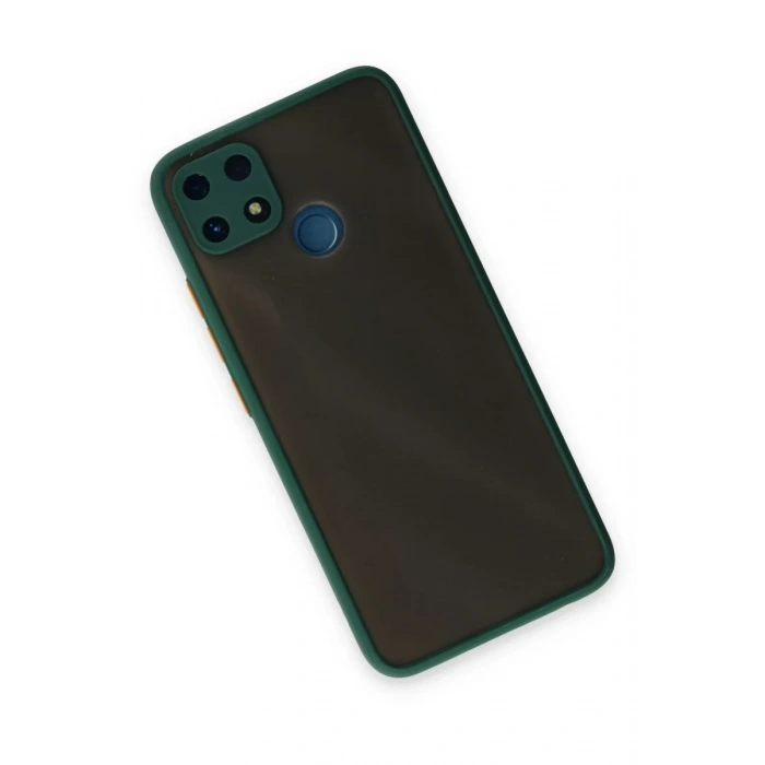 Realme C25 Kılıf Montreal Silikon Kapak - Yeşil