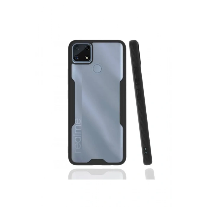 Realme C25 Kılıf Platin Silikon - Siyah