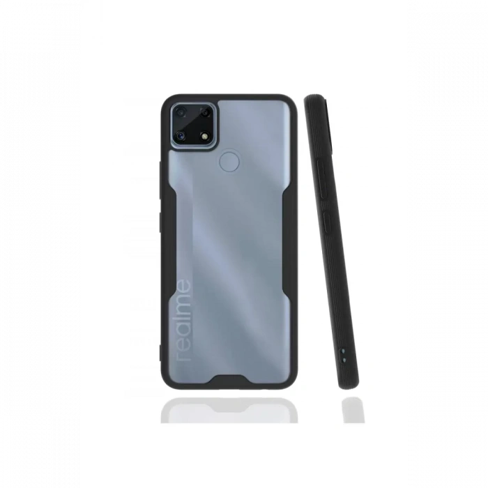 Realme C25 Kılıf Platin Silikon - Siyah