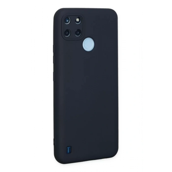 Realme C25Y Kılıf Nano içi Kadife Silikon - Lacivert