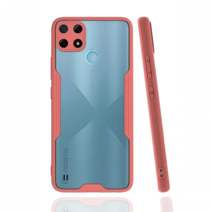 Realme C25Y Kılıf Platin Silikon - Pembe