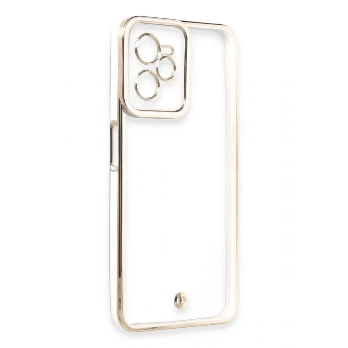 Realme C35 Kılıf Liva Lens Silikon - Beyaz