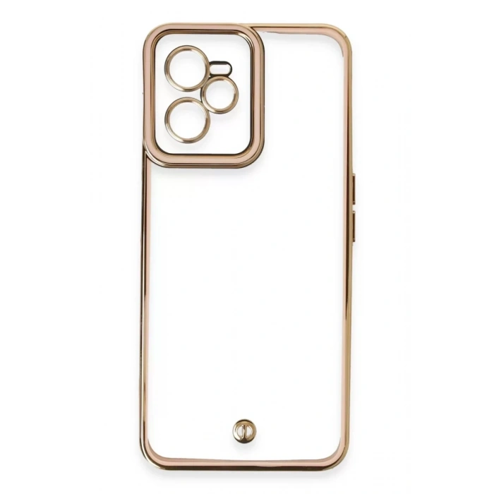 Realme C35 Kılıf Liva Lens Silikon - Pudra