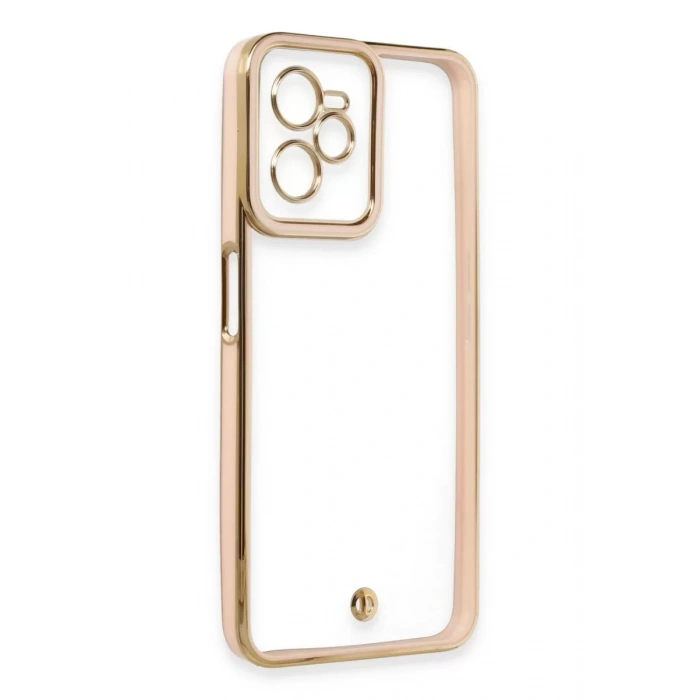 Realme C35 Kılıf Liva Lens Silikon - Pudra