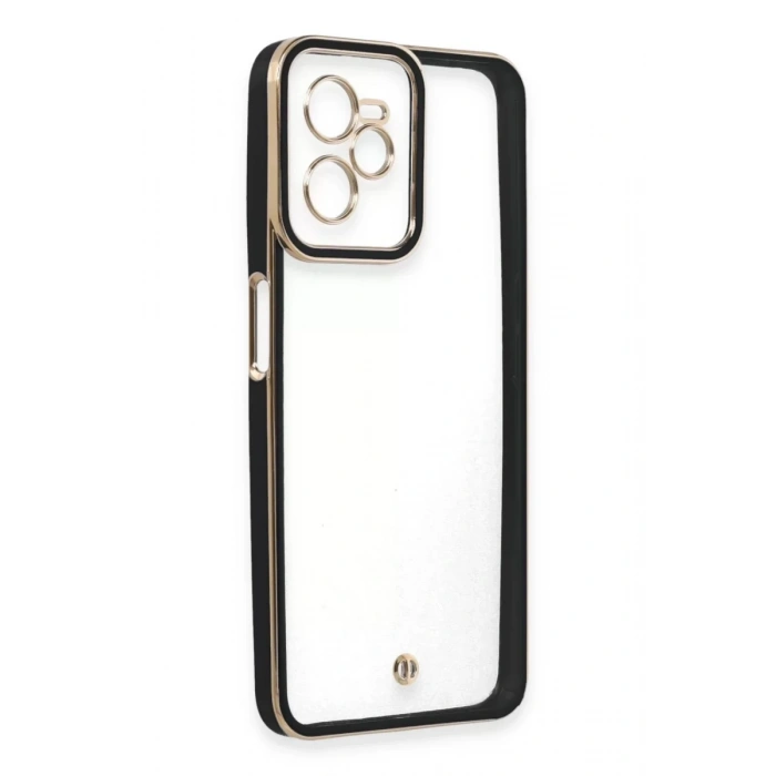 Realme C35 Kılıf Liva Lens Silikon - Siyah