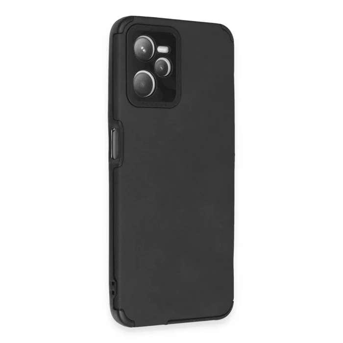 Realme C35 Kılıf Loop Deri Silikon - Siyah