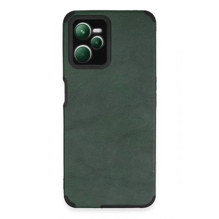 Realme C35 Kılıf Loop Deri Silikon - Yeşil