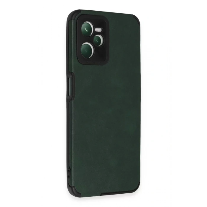 Realme C35 Kılıf Loop Deri Silikon - Yeşil