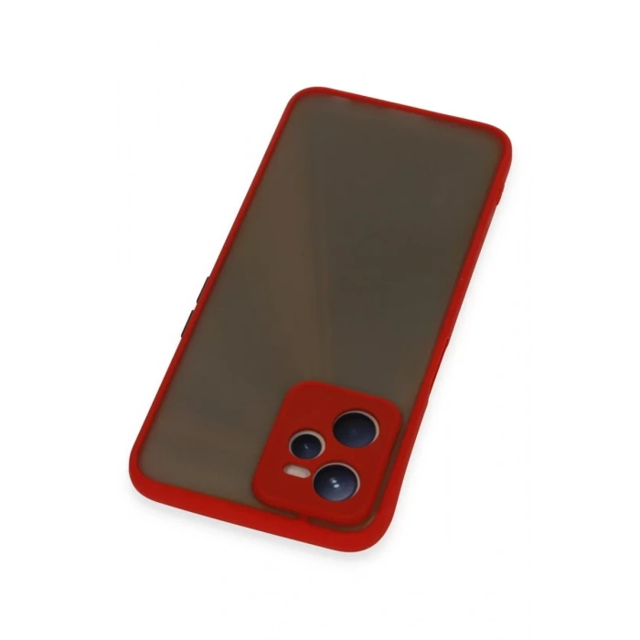 Realme C35 Kılıf Montreal Silikon Kapak - Kırmızı