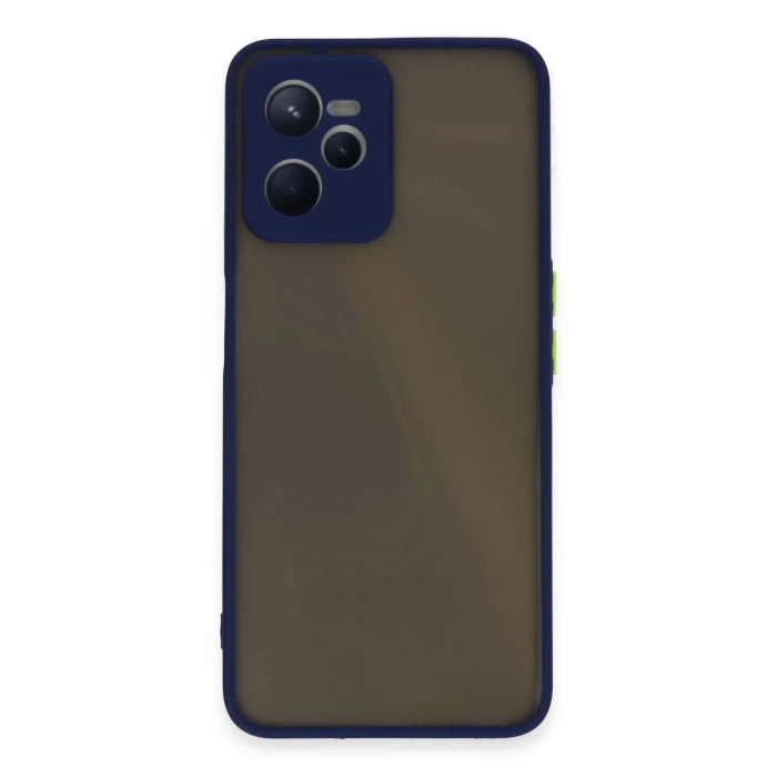 Realme C35 Kılıf Montreal Silikon Kapak - Lacivert