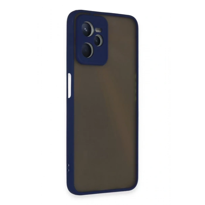 Realme C35 Kılıf Montreal Silikon Kapak - Lacivert