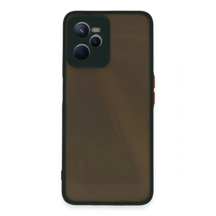 Realme C35 Kılıf Montreal Silikon Kapak - Yeşil