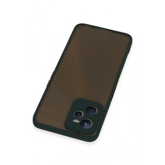 Realme C35 Kılıf Montreal Silikon Kapak - Yeşil