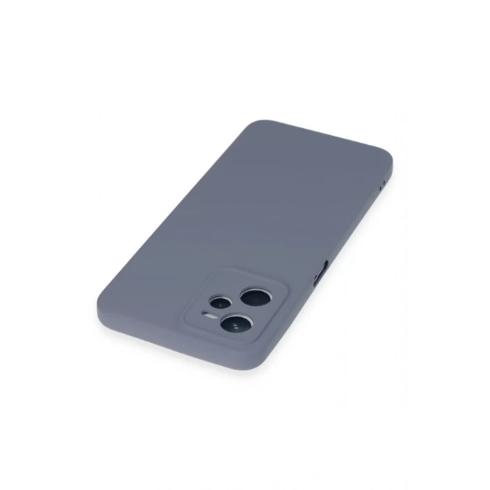 Realme C35 Kılıf Nano içi Kadife Silikon - Gri