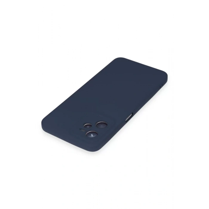 Realme C35 Kılıf Nano içi Kadife Silikon - Lacivert