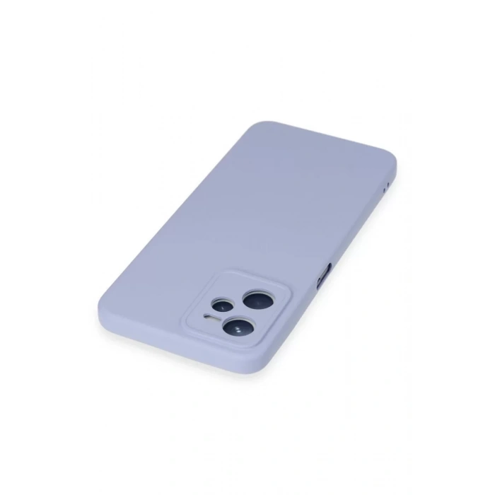Realme C35 Kılıf Nano içi Kadife Silikon - Lila