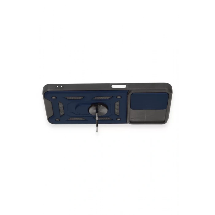 Realme C35 Kılıf Pars Lens Yüzüklü Silikon - Lacivert