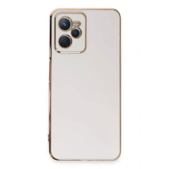 Realme C35 Kılıf Volet Silikon - Beyaz