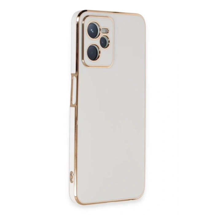 Realme C35 Kılıf Volet Silikon - Beyaz