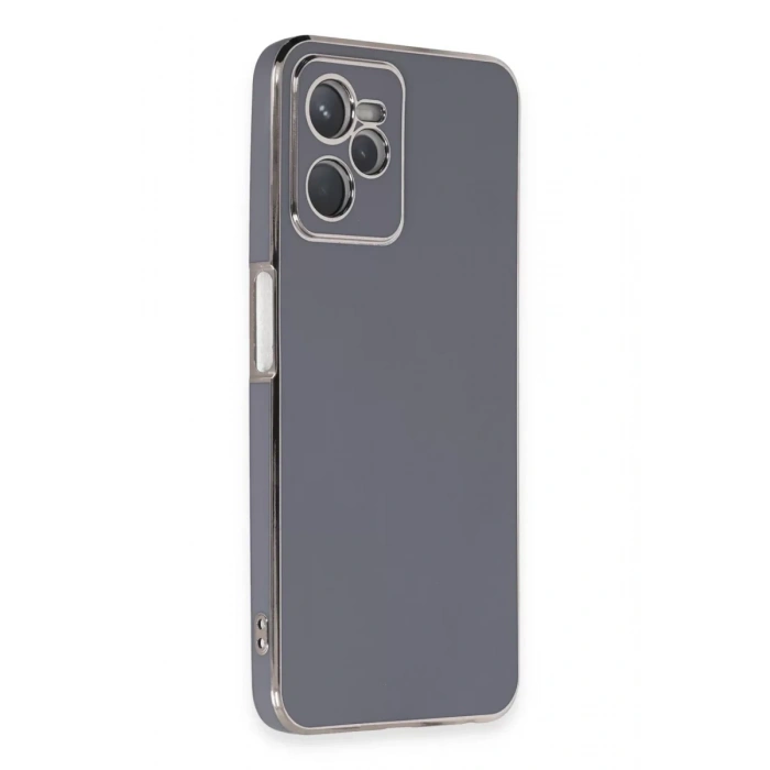 Realme C35 Kılıf Volet Silikon - Mavi