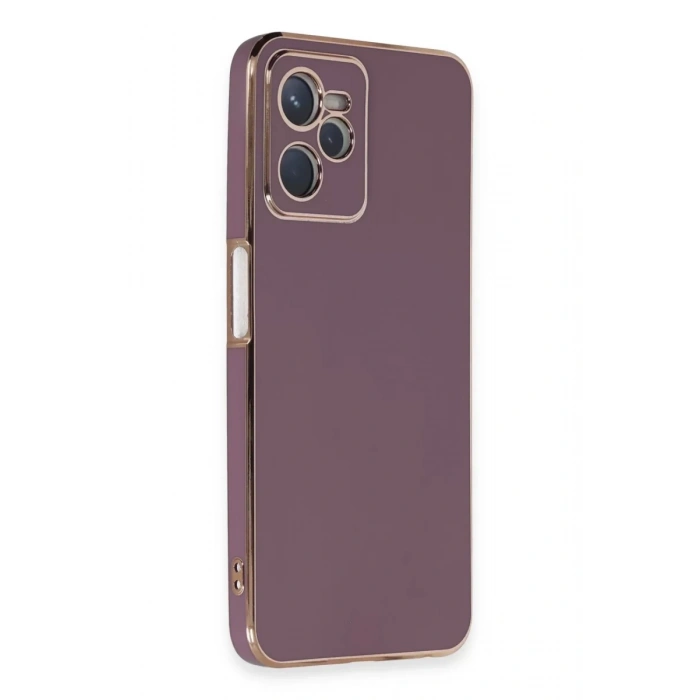 Realme C35 Kılıf Volet Silikon - Mor