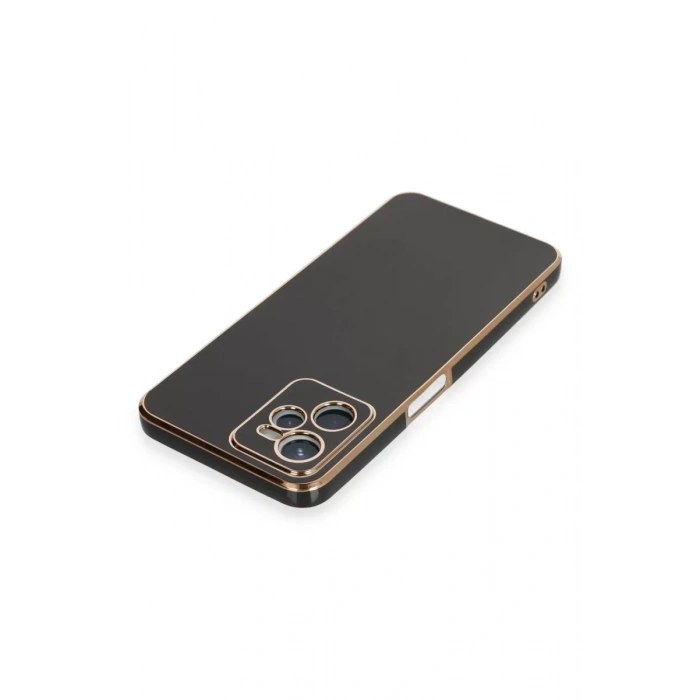 Realme C35 Kılıf Volet Silikon - Siyah