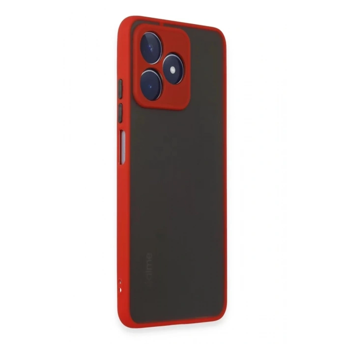 Realme C53 Kılıf Montreal Silikon Kapak - Kırmızı