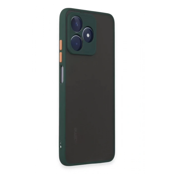 Realme C53 Kılıf Montreal Silikon Kapak - Yeşil