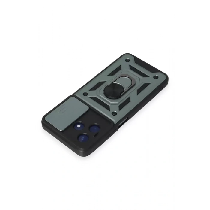 Realme C53 Kılıf Pars Lens Yüzüklü Silikon - Yeşil