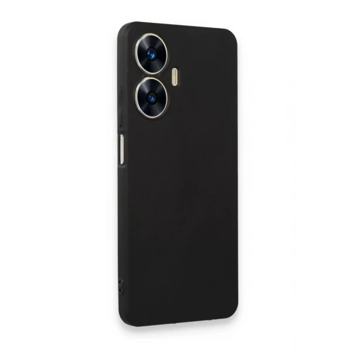 Realme C55 Kılıf First Silikon - Siyah