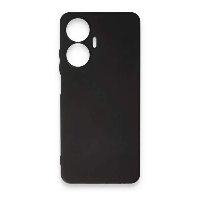 Realme C55 Kılıf First Silikon - Siyah