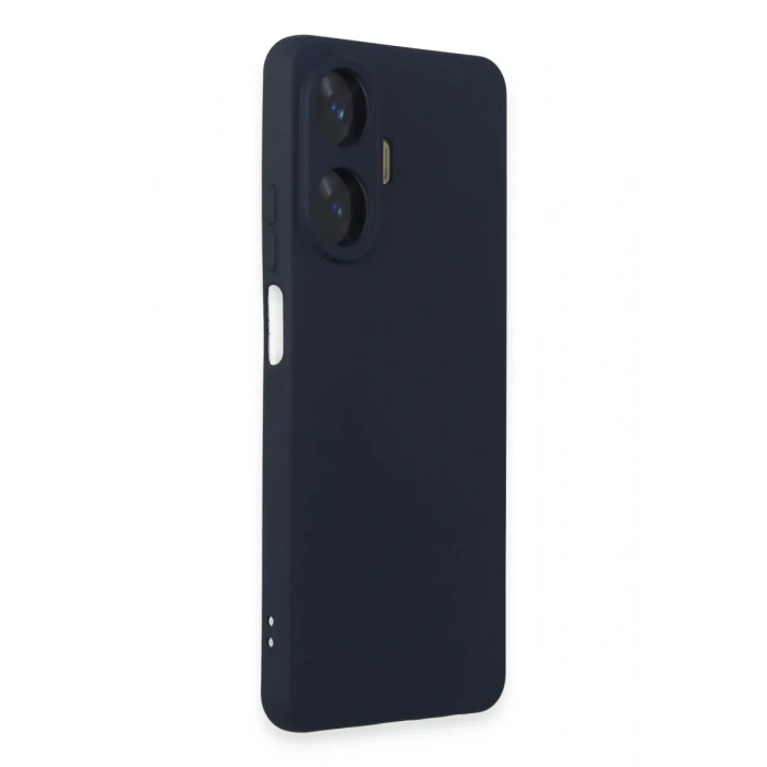 Realme C55 Kılıf Nano içi Kadife Silikon - Lacivert