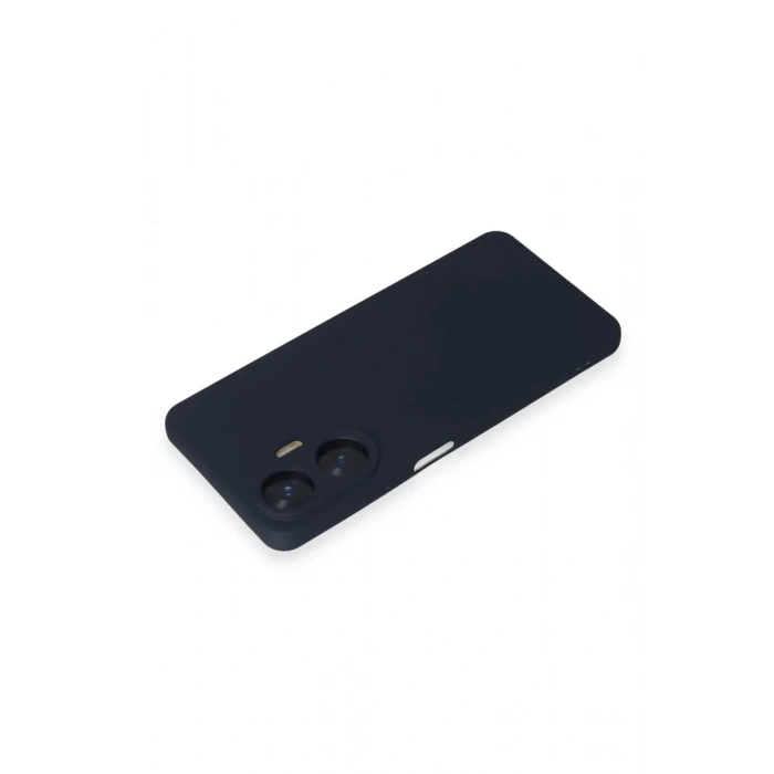 Realme C55 Kılıf Nano içi Kadife Silikon - Lacivert