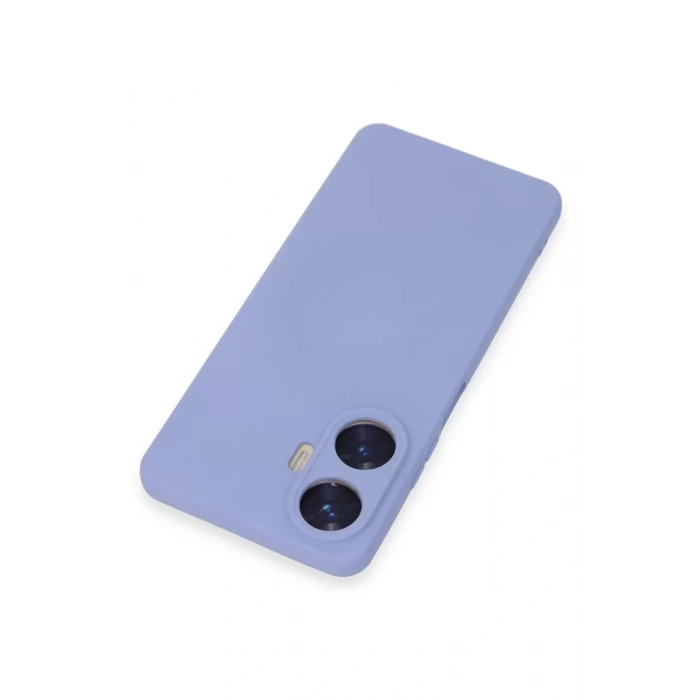 Realme C55 Kılıf Nano içi Kadife Silikon - Lila