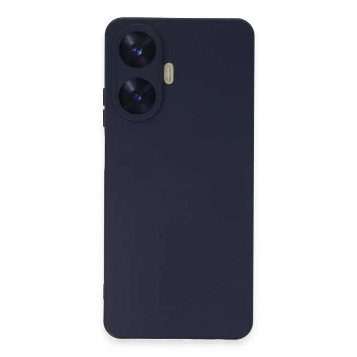 Realme C55 Kılıf Nano içi Kadife Silikon - Mor