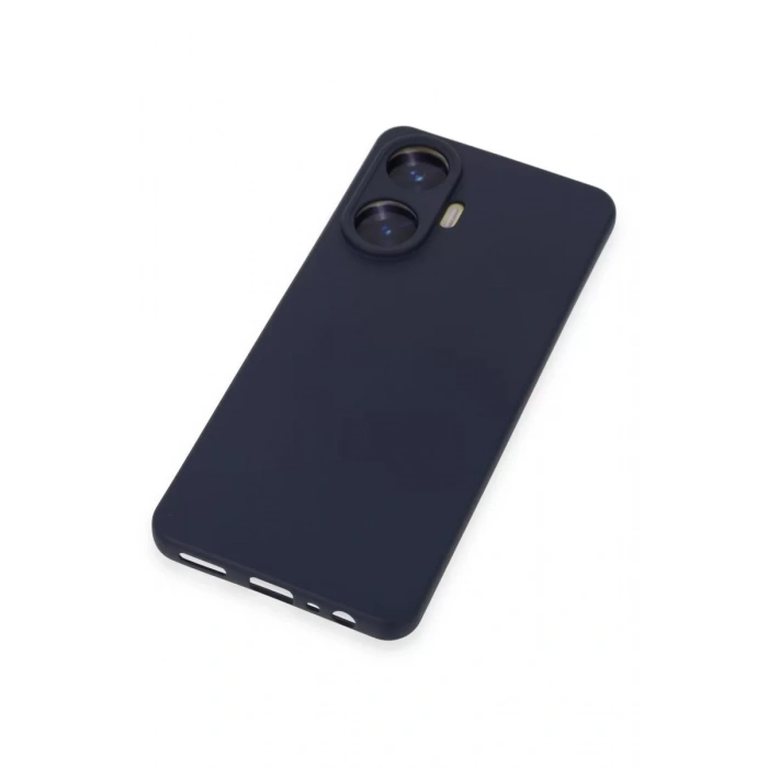 Realme C55 Kılıf Nano içi Kadife Silikon - Mor
