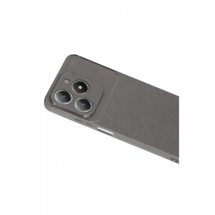 Realme C61 Kılıf Auto Focus Karbon Kapak - Gri