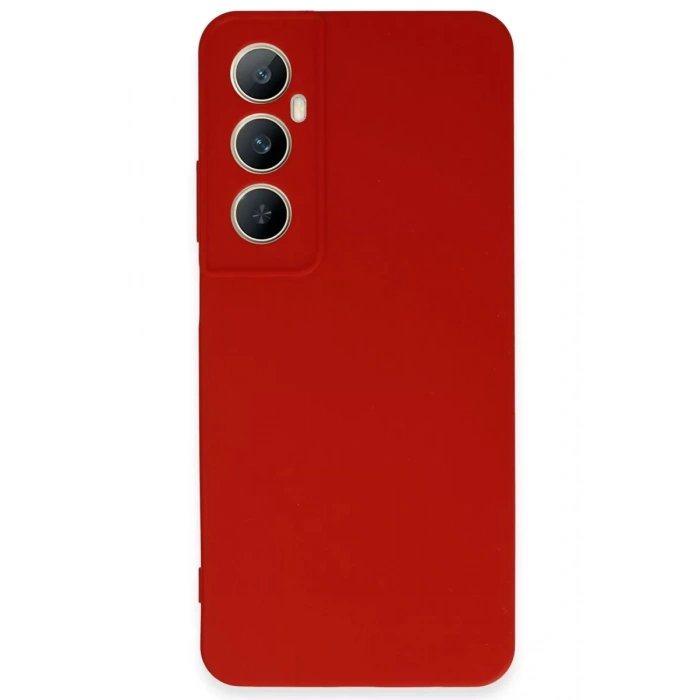 Realme C65 Kılıf First Silikon - Kırmızı